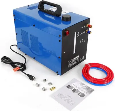 Obrázok produktu pre Chladič zvárania – TIG/WIG vodný chladič – 10 l nádrž – 220 V – jednofázový – priemyselný – modrý