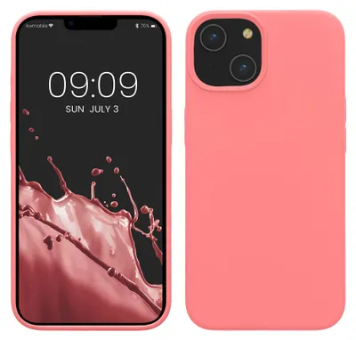 Produktbild von kwmobile Handyhülle für iPhone 14 Hülle, für iPhone 14 Case - Hülle Silikon - kabelloses Laden - Pastell Koralle