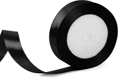 Immagine prodotto di Nastro di seta nero da 20 mm per confezioni regalo