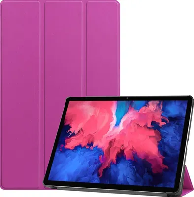 Produktbild von Mobigear Dreifach-Faltetui für Tablet, passend für Lenovo Tab P11 Gen 1, Klapphülle - Lila