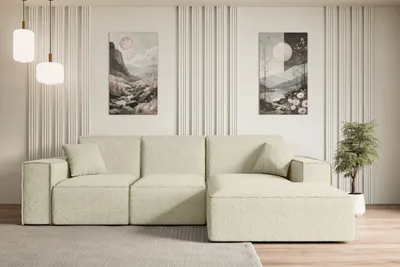 Produktbild von ALTDECOR Ecksofa in L-Form SERRA-L - 266x169x80 cm Beige - Corner Sofa Bett Eckcouch Couch Wohnlandschaft Cauchsofa
