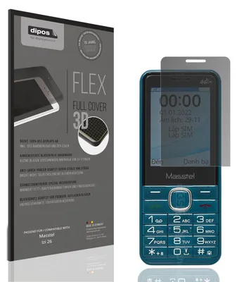 Produktbild von Full Cover Privacy Blickschutzfolie für Masstel Izi 26 Folie Anti-Shock