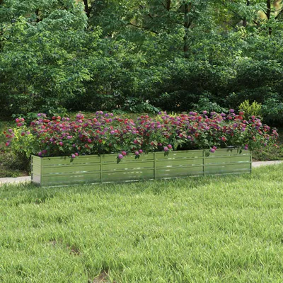 Produktbild von vidaXL Garten-Hochbeet 320x40x45 cm Verzinkter Stahl Silber