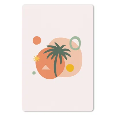 Produktbild von MuchoWow® Mauspad Mousepad Sommer - Design - Palme 40x60 cm - Mousepads - Maus Mat - Pad - Mausunterlage - Schreibtisch Accesoire