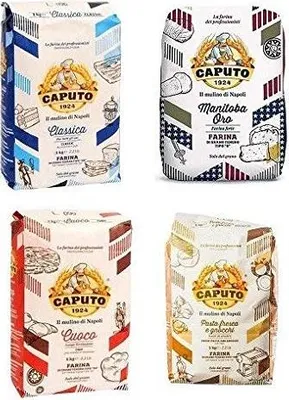 Produktbild von Farina Molino Caputo Testpaket test set Napoli Pizzamehl Pizza Mehl 4 x 1kg