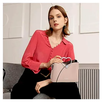 Produktbild von Fashion Handtasche für Damen Umhängetasche wasserdichte Schultertaschen Kunstleder Henkeltaschen Top Griff Tasche für Schule und Shopping