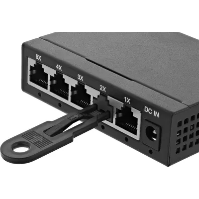 Image de InLine - LAN-Portblocker - Schwarz (Packung mit 10) (55722I)