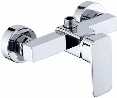 Immagine prodotto di Soffione da parete cromato con miscelatore per acqua calda e fredda
