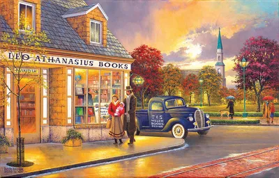 Obrázek produktu pro SunsOut Puzzle Leovo knihkupectví - 1000 dílků puzzle