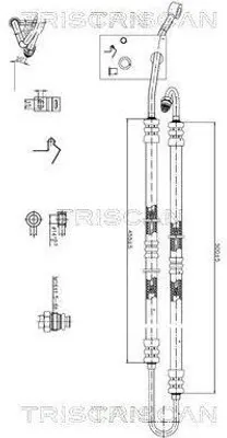 Produktbild von TRISCAN 8516 11036 Servoleitung für BMW X5 (E53) von Hydraulikpumpe nach Lenkgetriebe