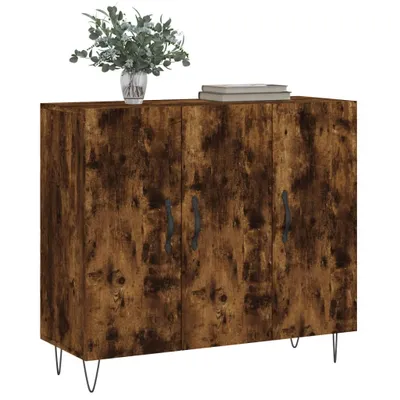 Immagine prodotto di vidaXL Credenza rovere fumé 90x34x80 cm materiale a base di legno
