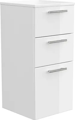 Produktbild von Midischrank 75 cm weiss hochglanz