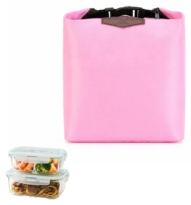 Produktbild von Faltbare Mini-Kühltasche - Isolierte Thermotasche - Für Schule und Arbeit - Rosa