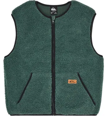 Immagine prodotto di Quiksilver, canotta senza maniche in pile "Kickflip", modello "Yth", colore verde ("Forest")