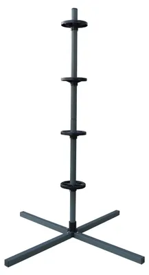 Produktbild von Relaxdays Reifenständer für 4 Reifen mit Felgen, Reifenlager bis 120 kg, HBT: 131,5x66x66 cm, Räderregal, Stahl, grau