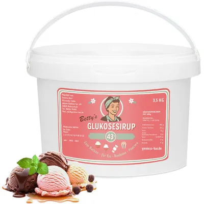 Produktbild von Glukosesirup 43° 3,5 kg Zuckersirup zum Backen für Eiscreme Bonbons Popcorn Glukose vegan kosher