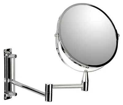 Image de 4440200 Miroir de maquillage, métal, à pivot, 18,5 x 31,5 x 35,5 cm