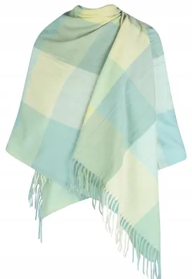 Produktbild von Agrafka Karierter warmer Strick-Schal für Damen