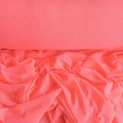Tüll elastisch Kostümstoff Kleidertüll Fasching Feintüll neonpink
