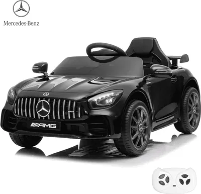 Zdjęcie produktu dla Dziecięcy samochód elektryczny 12V - Mercedes GT-R AMG - od 1 do 5 lat - z pilotem - czarny