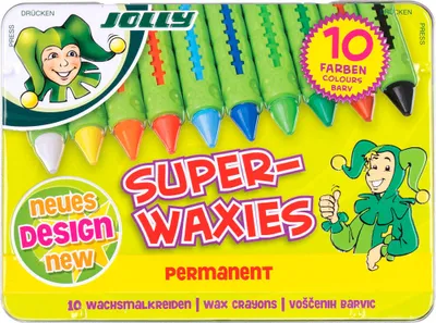 Produktbild von JOLLY SUPERWAXIES Wachsmalstifte farbsortiert, 10 St.
