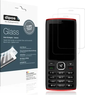 Produktbild von 2x Schutzfolie für Ziox Thunder Mega matt - Anti-Shock 9H Folie dipos Glass Kunststoffglas