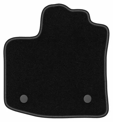 Image de Tapis conducteur en moquette pour Dacia Dokker 2013- (monospace) – 1 pièce, noir, sur mesure – Wielganizator BASIC