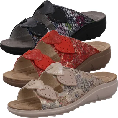 Produktbild von Rohde Damen Pantoletten Clogs Klettverschluss Bologna 1905, Größe:38 EU, Farbe:Schwarz