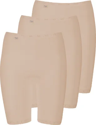 Produktbild von sloggi 3er Pack Basic+ Long Slip Longshort mit weichen Nähten, Ideal unter Röcken und Kleidern, Extra softe Kanten, die sich nicht abzeichnen