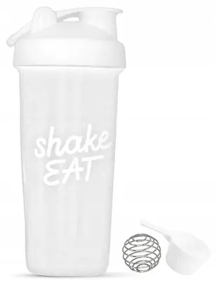 Insport Nutrition Shaker, 600 ml, mit Mixkugel, Messskala, BPA-frei