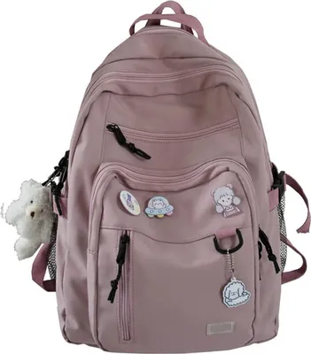 Produktbild von MODFU Schulrucksack Mädchen Schulranzen Jungen Schultasche Design Rucksack Campus Backpack Daypacks Damen Teenager Rucksäcke Schule Bag Rosa