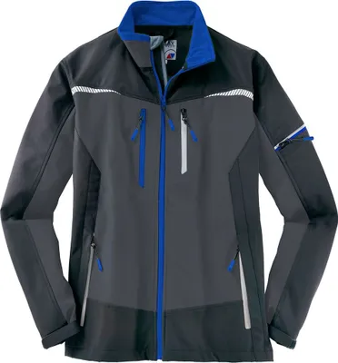 Productafbeelding van TERRAX werkjas, softshell, heren, donkergrijs/koningsblauw, maat: XL, kleur: donkergrijs/koningsblauw