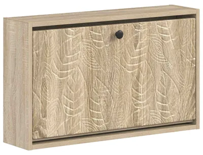 Image de vidaXL Armoire à chaussures murale DELFT, 71 x 17 x 43 cm, en panneaux de fibres de bois