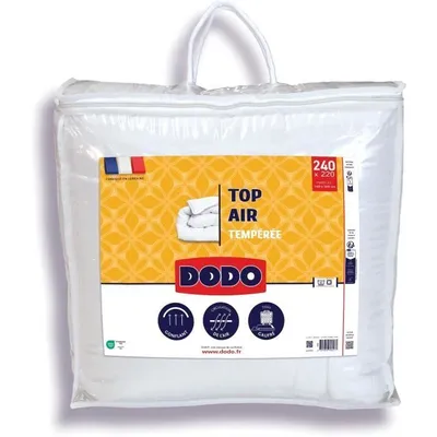 Zdjęcie produktu dla Kołdra DODO TOP AIR Tempérée, 220 x 240 cm, 300G/M², Biała, 100% Poliester