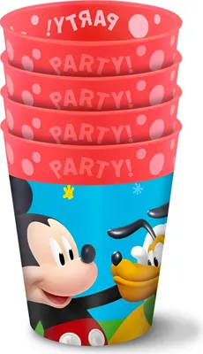 Produktbild von Mehrweg Becher 250 ml Mickey | 4 Stück