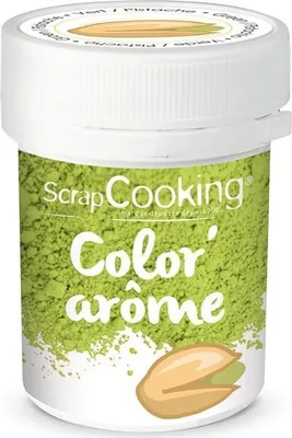 Obrázok produktu pre ScrapCooking 190240, Prášok, Zelená, Umelé potravinárske farbivo, Pistácie, 10 g, Plastová nádoba