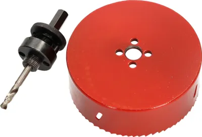 Produktbild von KOTARBAU Lochsäge 121 mm HSS mit Zentrierbohrer Lochfräse Bohrkrone Lochkreissäge Sägekranz für Metall, Edelstahl, Holz, Kunststoff