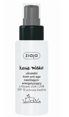 Produktbild von Ziaja Ziegenmilch Ultra-leichte Anti-Aging-Creme SPF 15, 50 ml