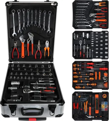 Obrázok produktu pre Sada náradia, viacvrstvová organizácia, bezpečné uloženie, 186 kusov