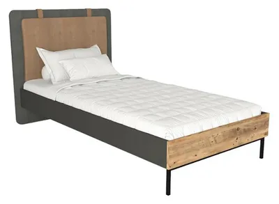Produktbild von Jugendzimmer 2tlg Set Bett + Nachttisch Moderne Möbel Kinderzimmer Sets