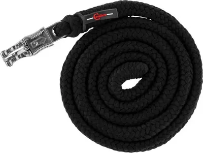 Produktbild von Covalliero Führstrick Classic Soft schwarz mit Panikhaken, Größe:Panikhaken