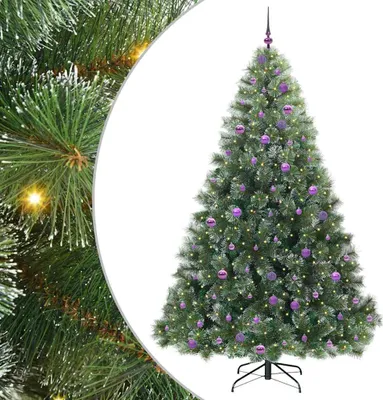 Immagine prodotto di vidaXL Albero di Natale artificiale con 300 LED verde 240 cm PE e PVC