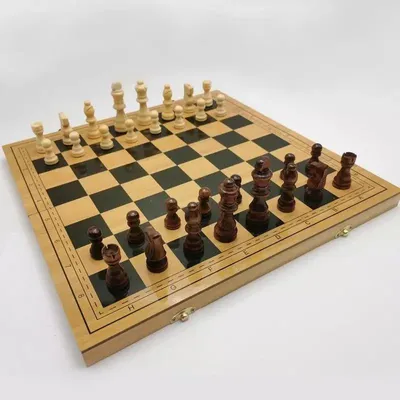 Obrázek produktu pro Dřevěné magnetické šachy 39,5 x 39,5 cm