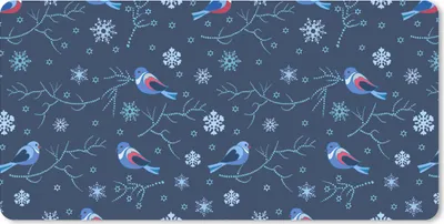 Produktbild von MuchoWow® Schreibtischunterlage Vogel - Schneeflocke - Winter - Muster 80x40 cm - XXL Mauspad - Gaming Mauspad