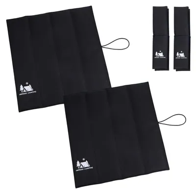 Produktbild von Set mit 2 wasserdichten und wärmeisolierenden Outdoor-Sitzkissen, faltbar, weich und bequem, Sitzmatte für Camping, Picknick und Angeln, maschinenwaschbar (grün)