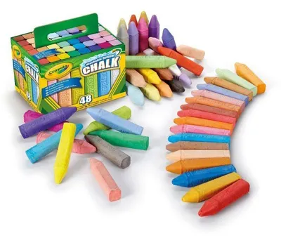 Image de Boîte de craies lavables - CRAYOLA - 48 pieces - Pour sol - Des 4 ans
