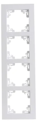Produktbild von Unitec Abdeckrahmen 4-fach ultraweiß, Serie Melbourne