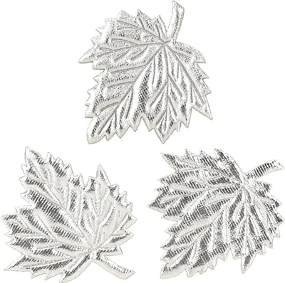 Produktbild von Deko Seidenblätter Silber 5cm 60 Stk Wohnzimmer Hochzeit, 60 Stück