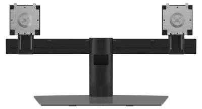 Obrázok produktu pre DELL Dual Monitor Stand, 6 kg, 48,3 cm (19"), 68,6 cm (27"), 100 x 100 mm, Nastavenie výšky, Hliník, Čierna