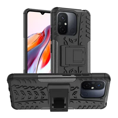 Produktbild von Hülle für Xiaomi Redmi 12C Outdoor Handyhülle Handy Tasche Case Cover TPU Bumper Schwarz